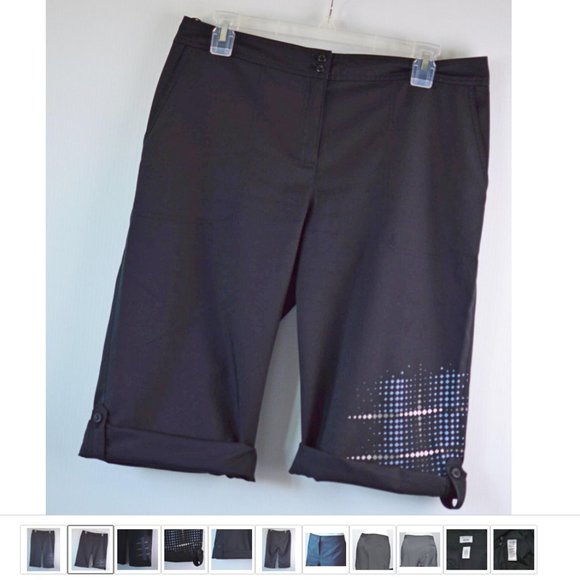 Izod Golf Classic Women sz 8 Black Sports Golf Outdoor Capri Active Pants - Picture 2 of 11